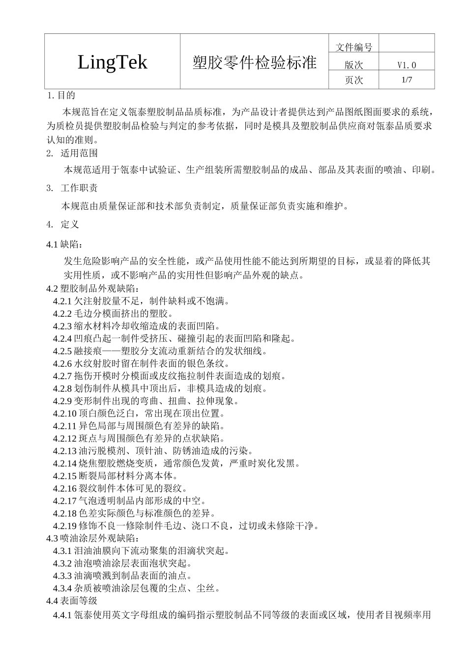 塑胶零件检验标准_第1页