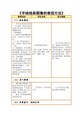 《手绘线条图像的表现方法》