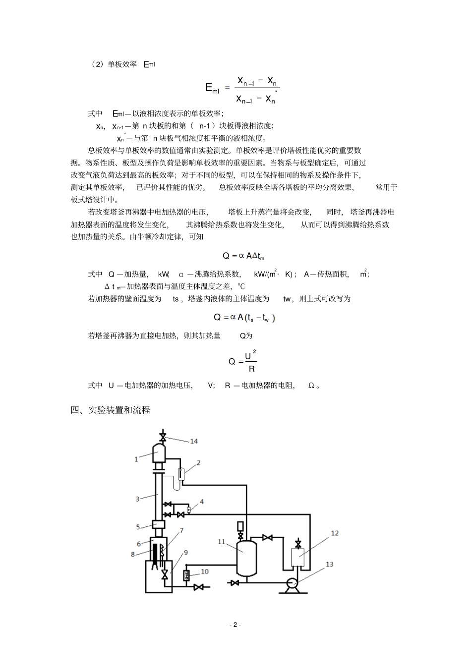 化工原理精馏试验报告_第2页