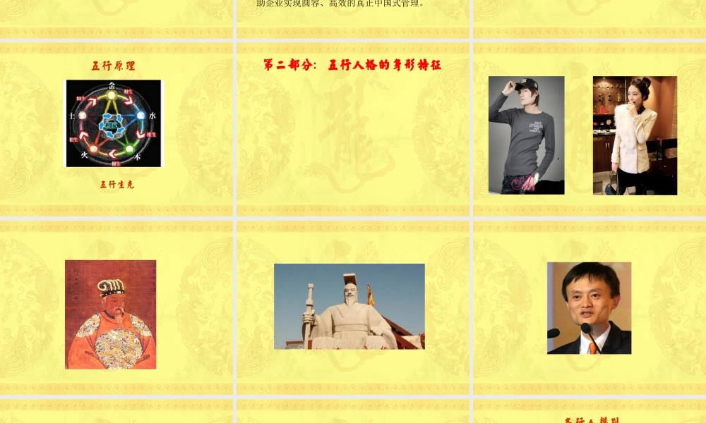 五行人格面试识人法(课程大纲)