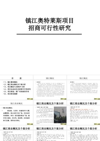 镇江奥特莱斯策划招商提案