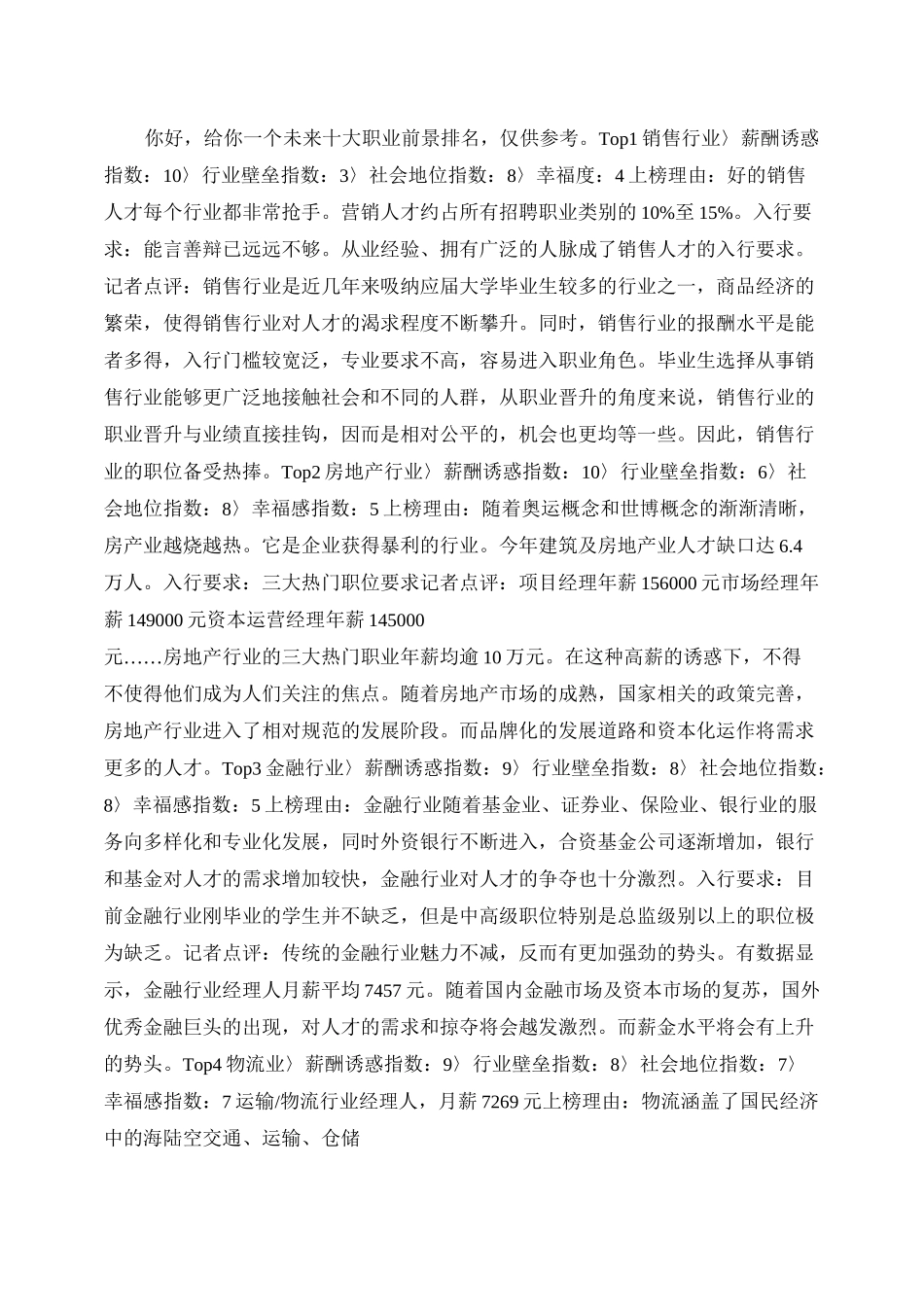 未来最有前景的行业_第1页