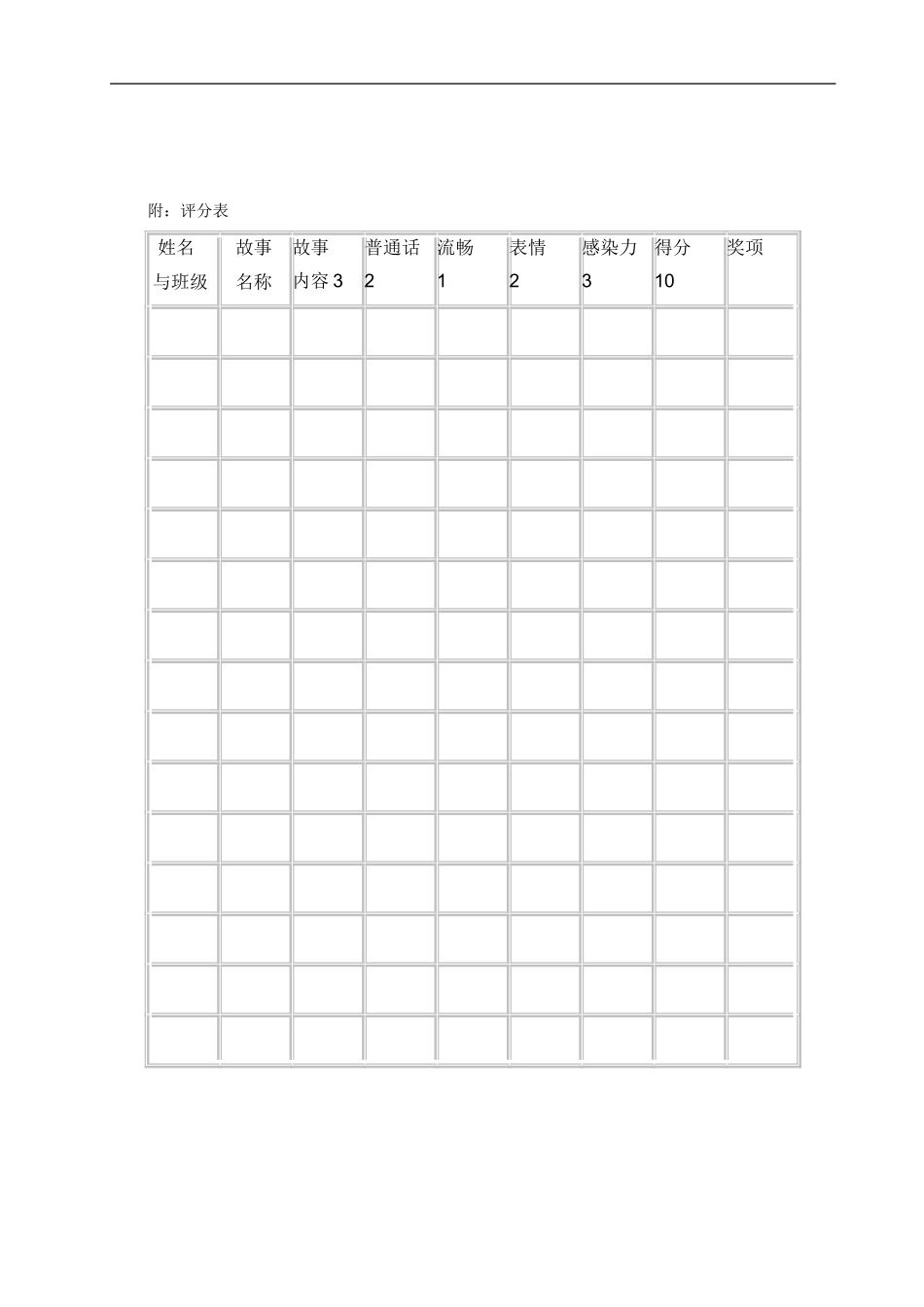 小学生讲故事比赛活动方案_第2页