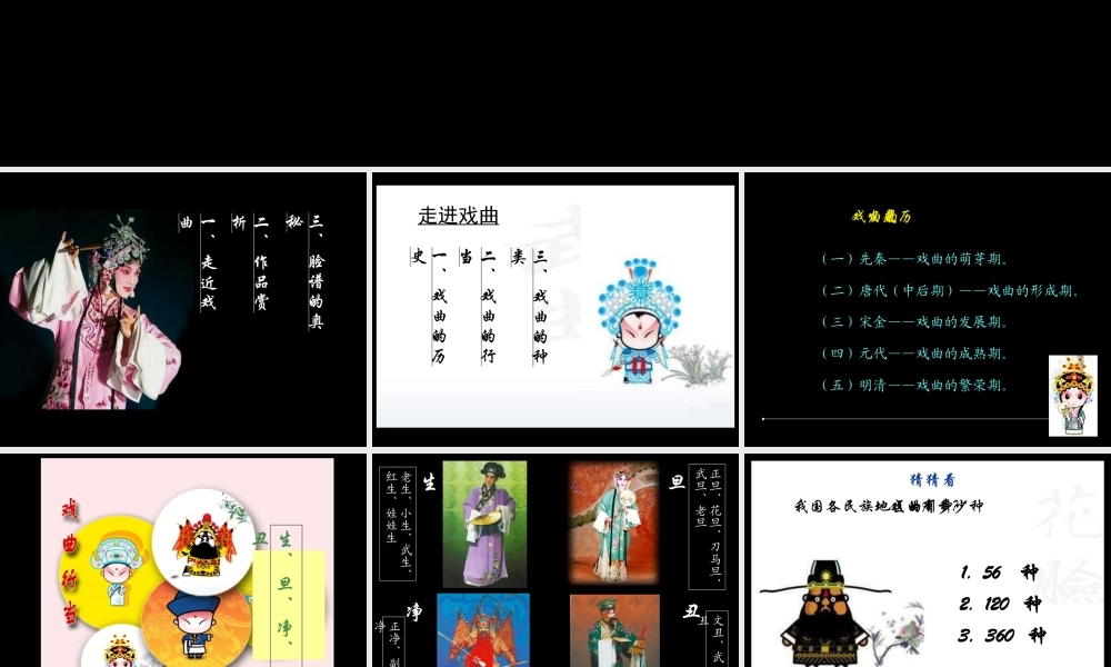 《戏曲人物》课件