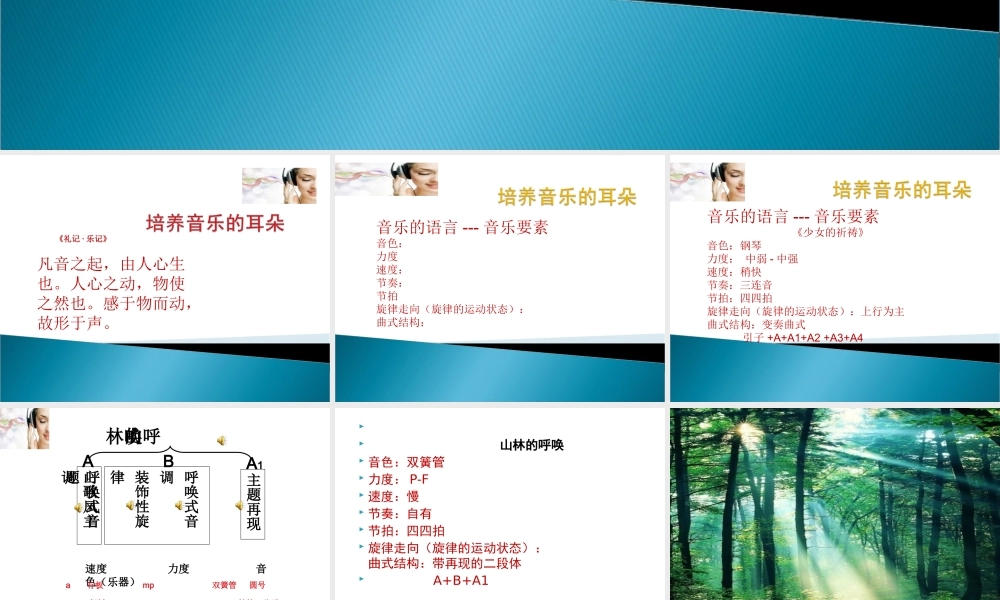 山林的呼唤(交响组曲《山林之歌》第一乐章)