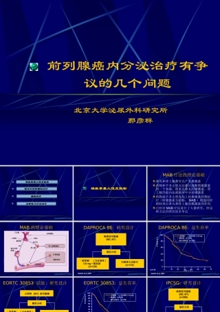 那彦群-晚期前列腺癌的激素辅助治疗