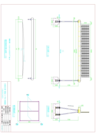 大型龙门架L=18M门架结构图(16000×2400)
