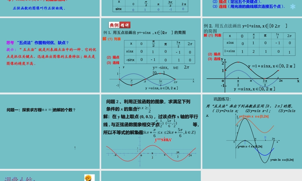 5.2正弦函数的图像