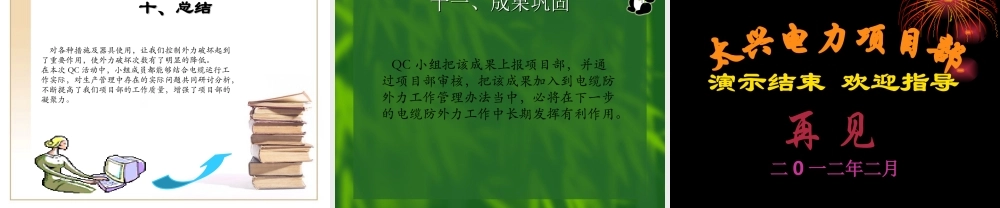 降低电缆外力破坏次数QC