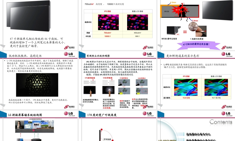 LG监视器及拼接屏幕墙