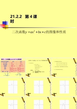 二次函数y=ax2+bx+c的图像和性质.2.2-第4课