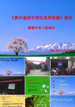 初中学生实用技术培训