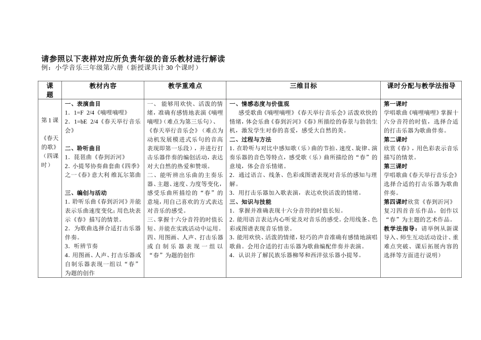 三年级第六册教材分析_第1页