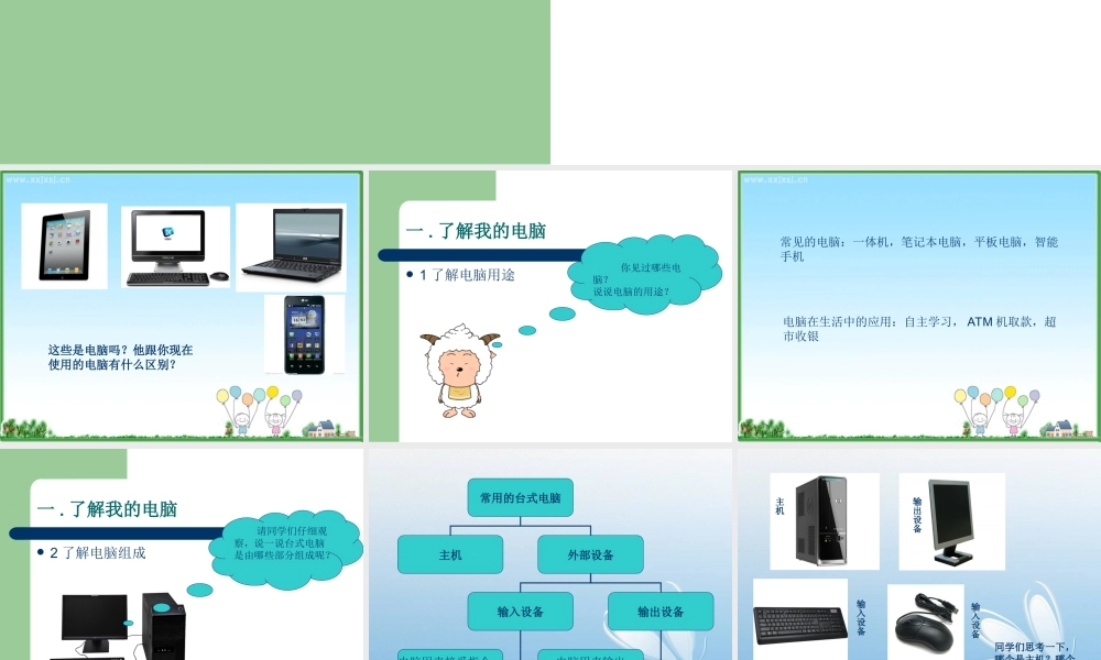 1.1初识我的电脑