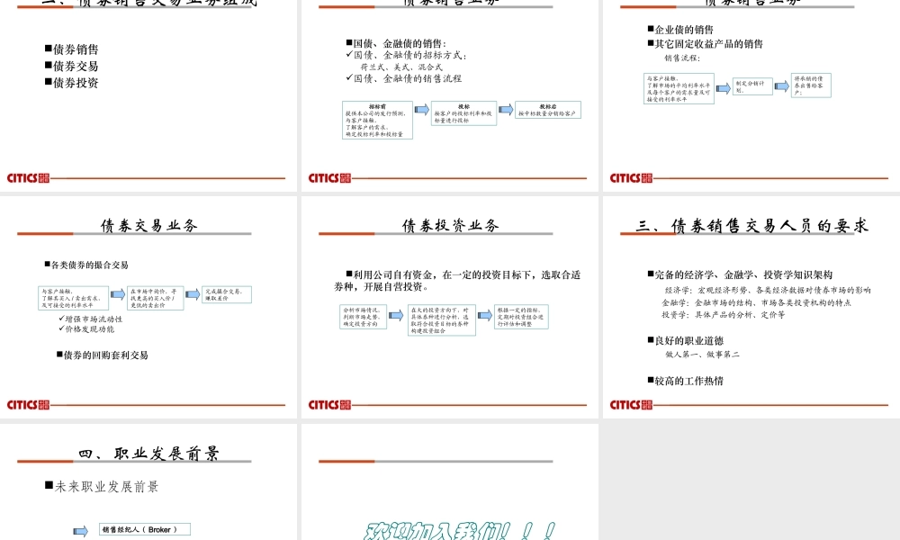 债券销售交易业务介绍(1)