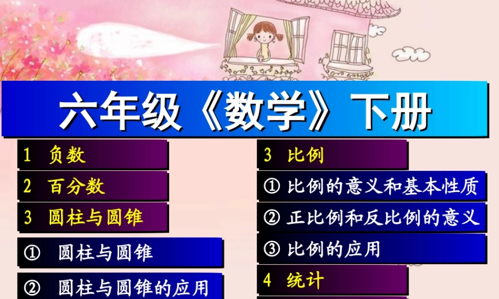 ★数学六年级下人教新课标6六下总复习课件