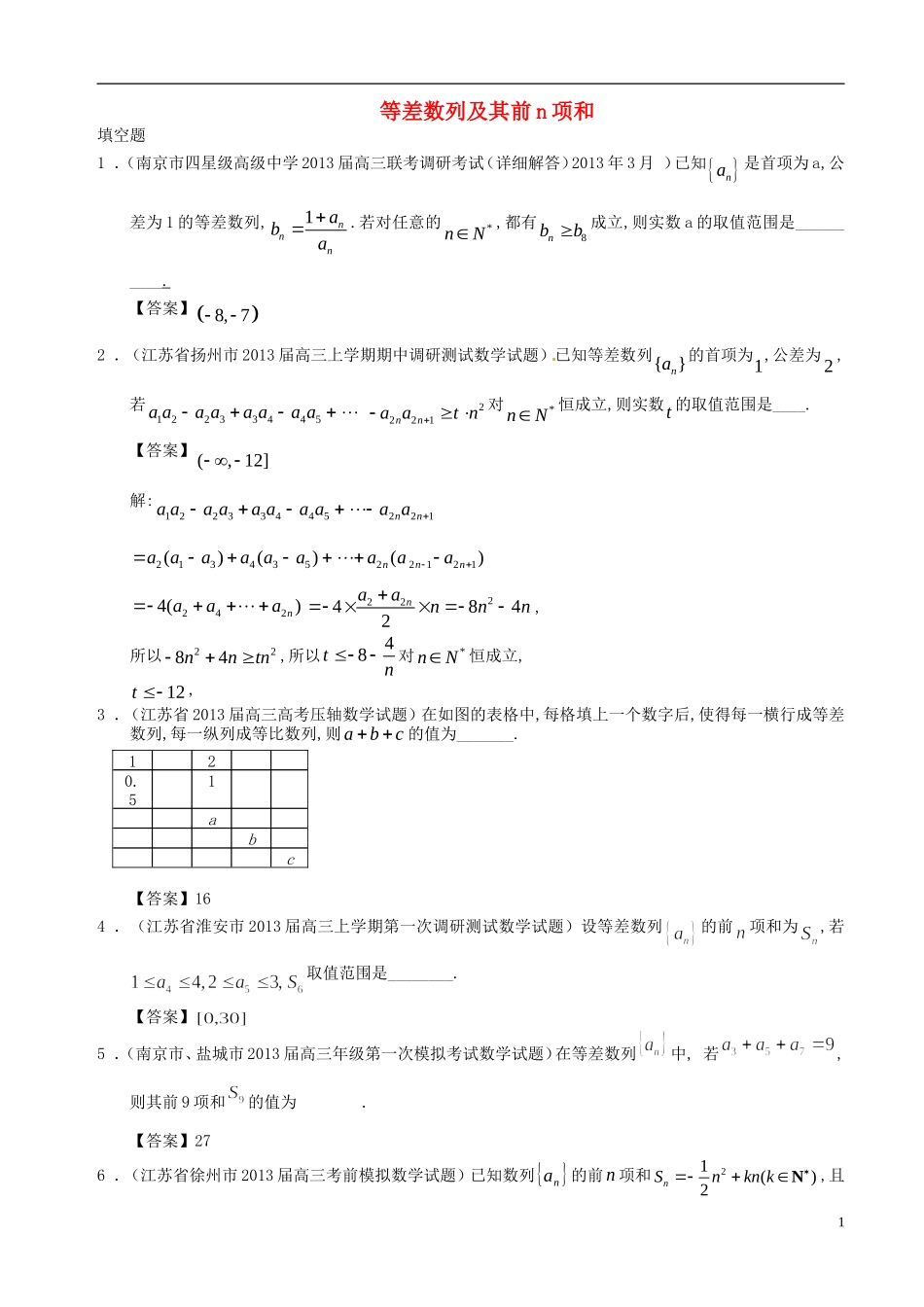 等差数列及其前n项和_第1页