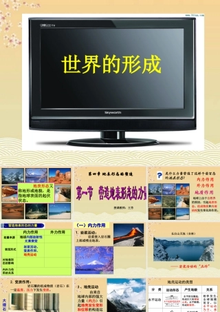 第四章第一节营造地表形态的力量