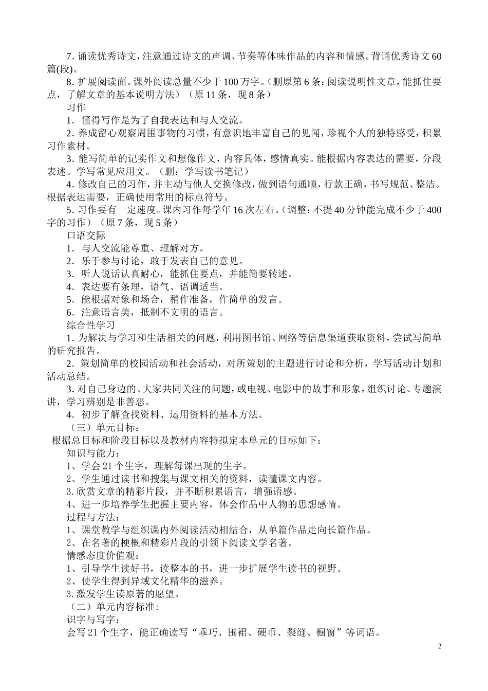 人教版小学六年级语文下册第四组_第2页