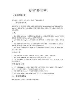 葡萄酒基础知识