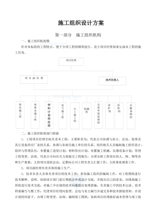 乐清园林绿化工程施工组织设计方案
