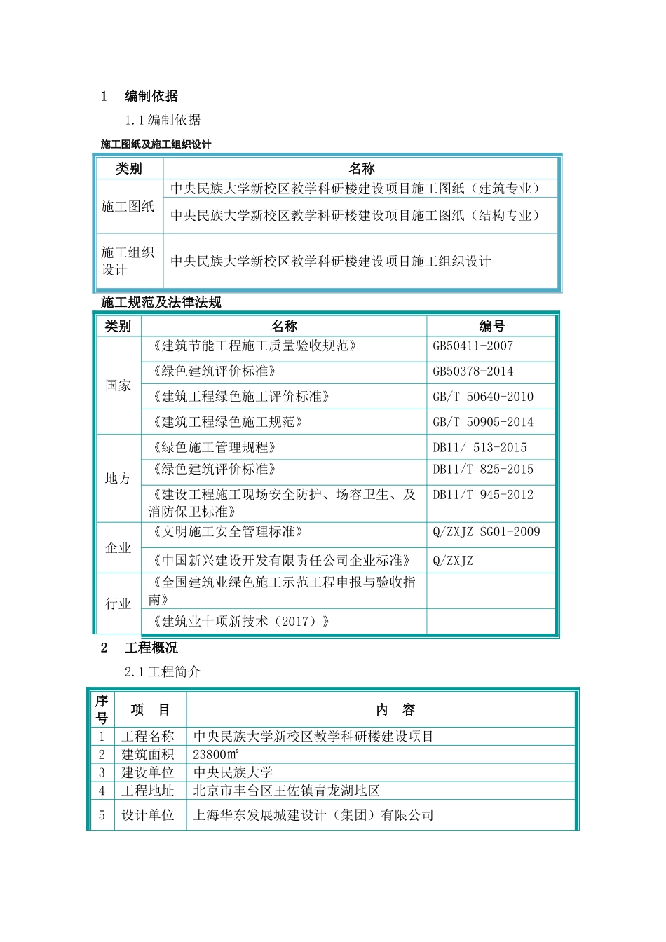 绿色建筑专项施工方案(DOC38页)_第1页