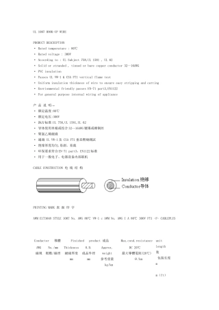 AII KINDS 电子线类(美规