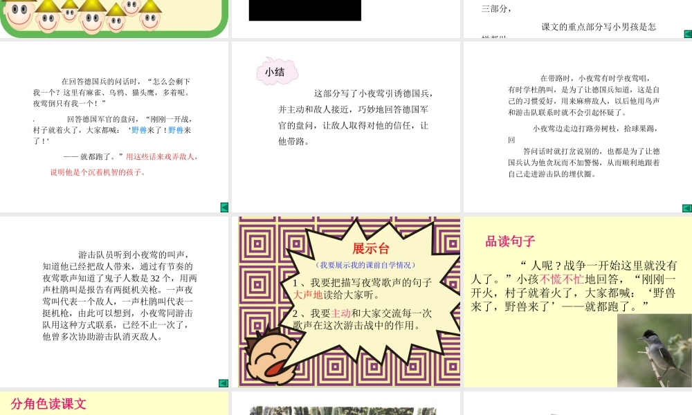 《夜莺的歌声》课件