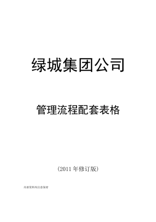 某地产集团公司管理表格