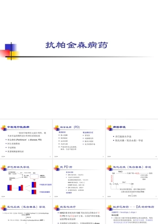 抗帕金森病药