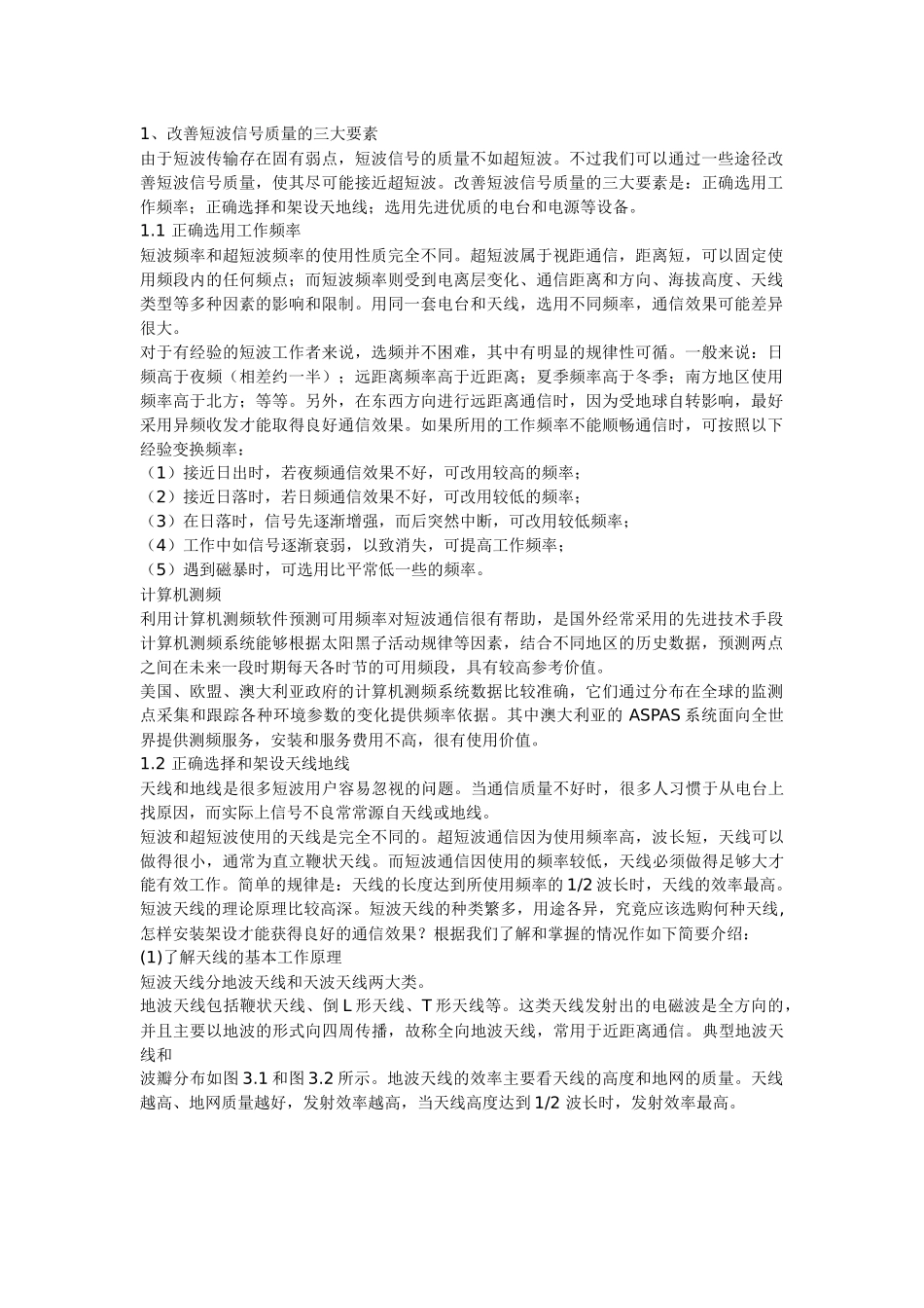 优化短波通信方法_第1页