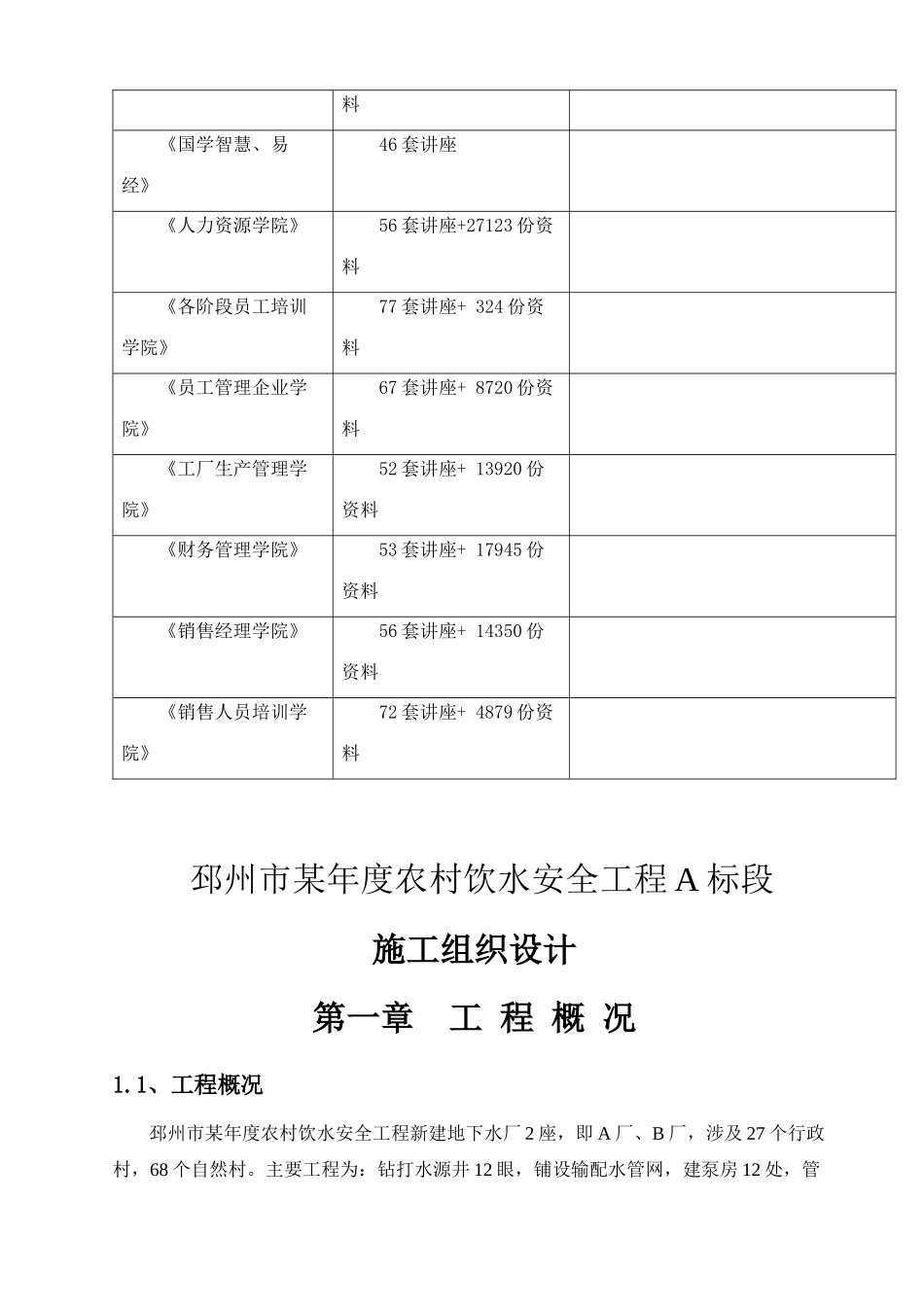 邳州市年度农村饮水安全工程施工组织设计_第2页