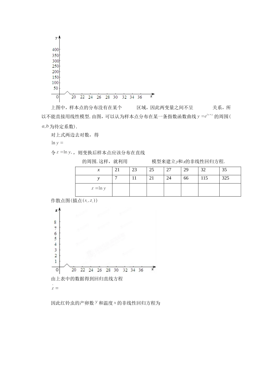《1.1.2可线性化的回归分析》导学案1_第2页