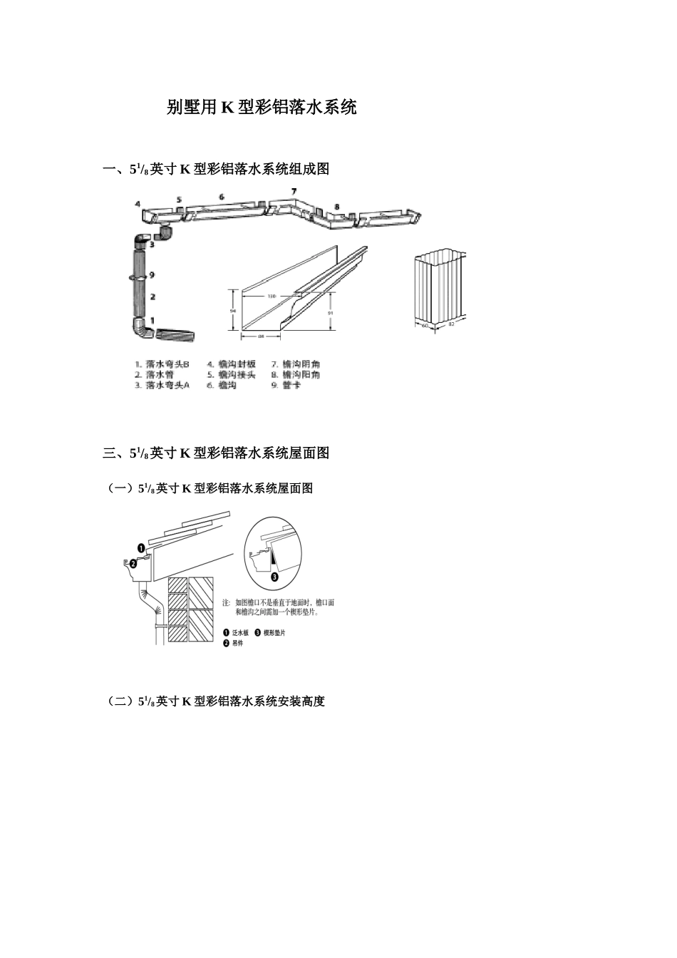 别墅用K型金属落水系统_第1页