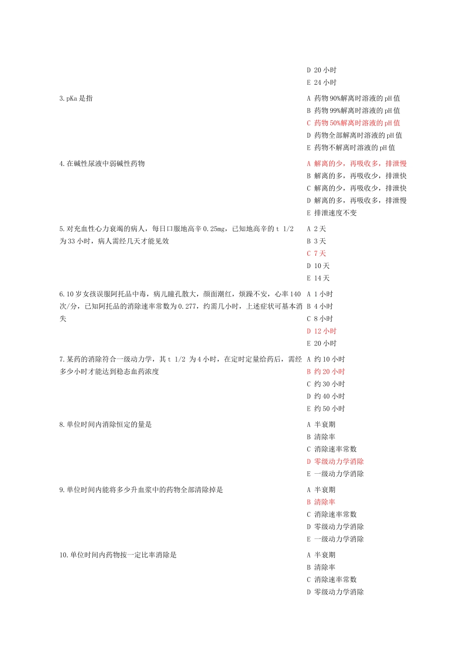 药理考试要点强化记忆归纳表_第2页
