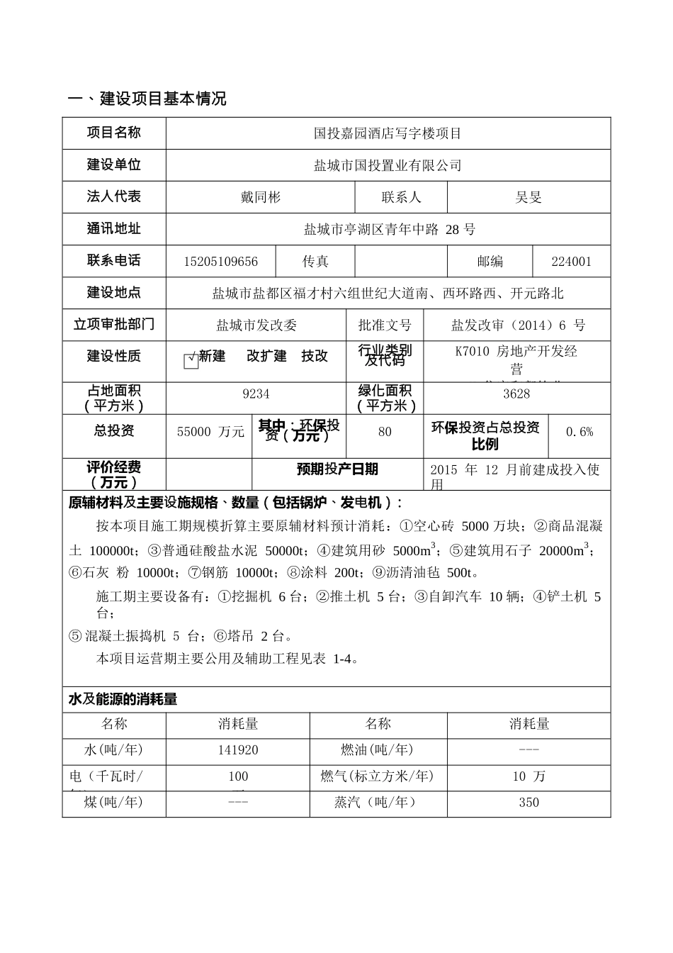 酒店写字楼报告表_第3页