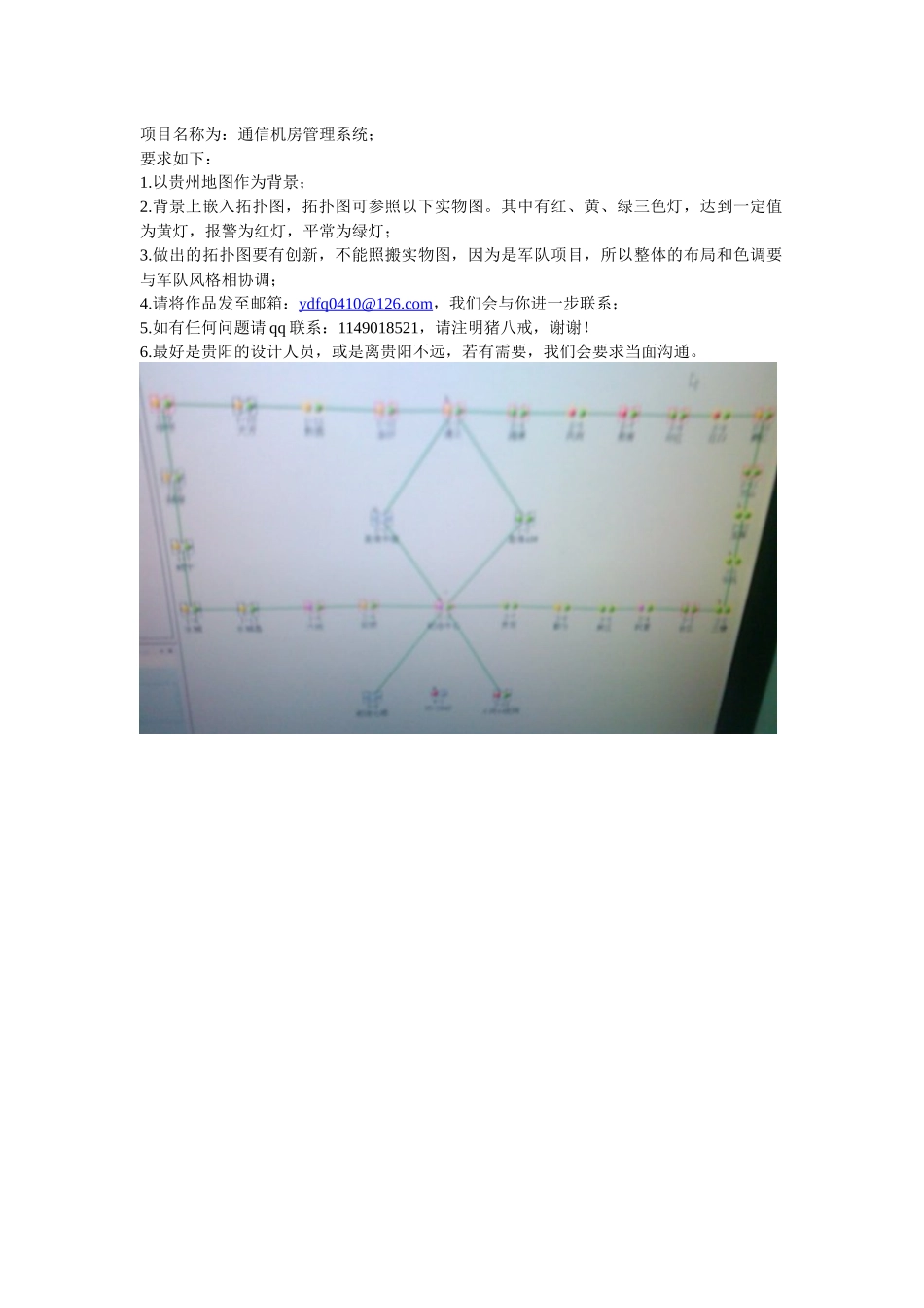 项目名称为通信机房管理系统_第1页