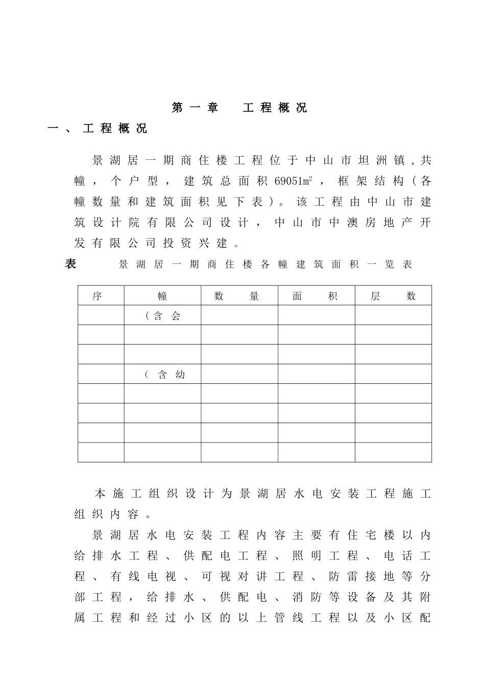 中山某大型小区水电安装施工组织设计方案(DOC50页)_第2页