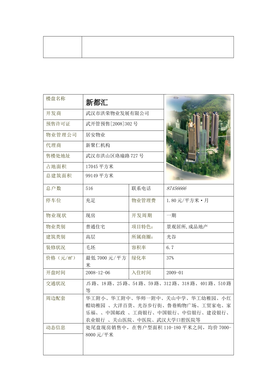 武汉四号线楼盘调查表汇编_第3页