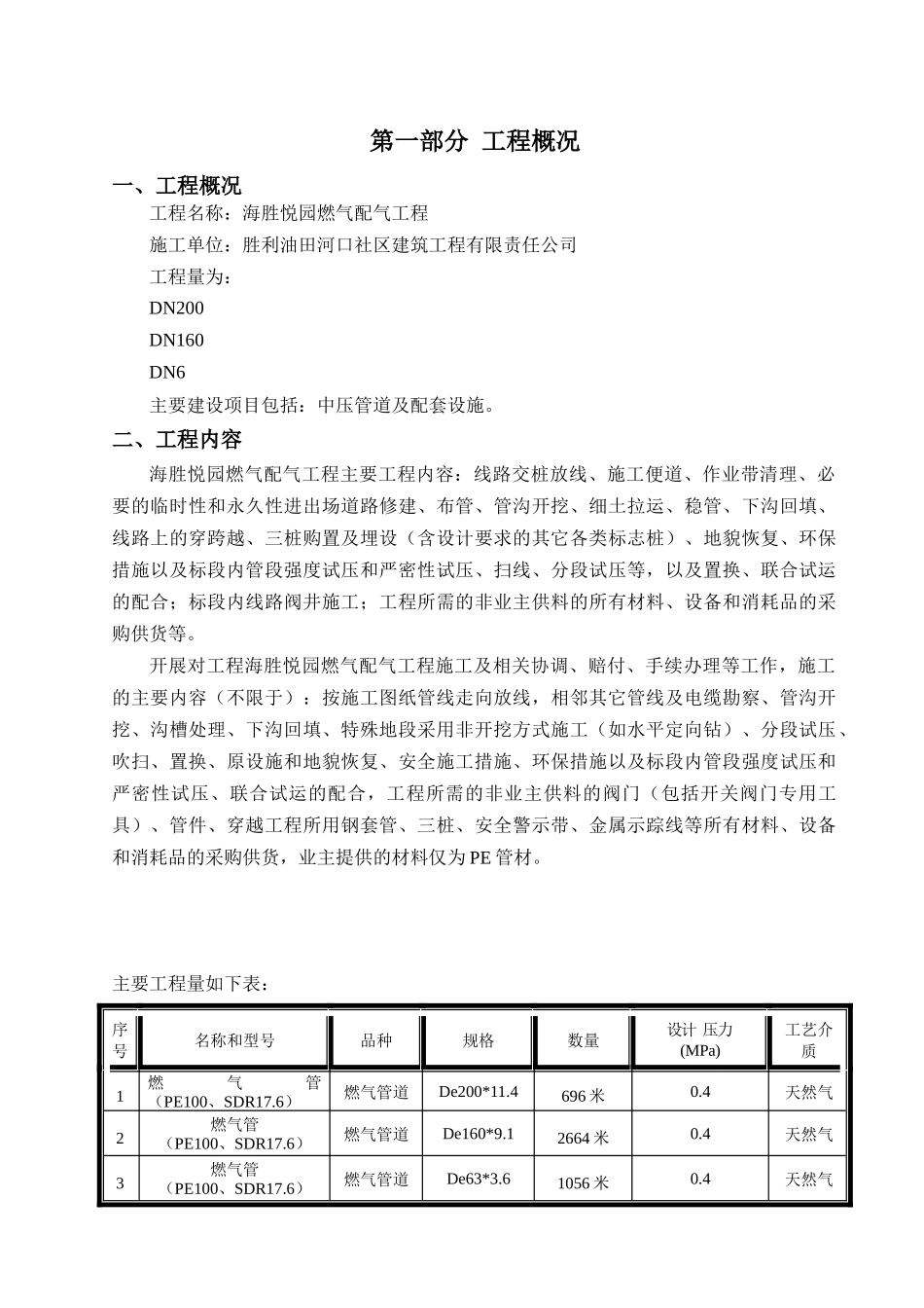 燃气配气工程施工组织设计_第3页