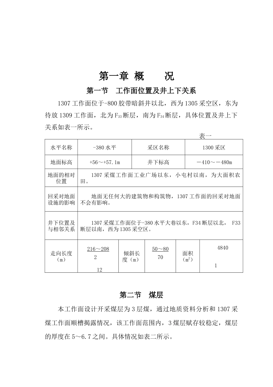 某煤矿采煤工作管理细则_第1页