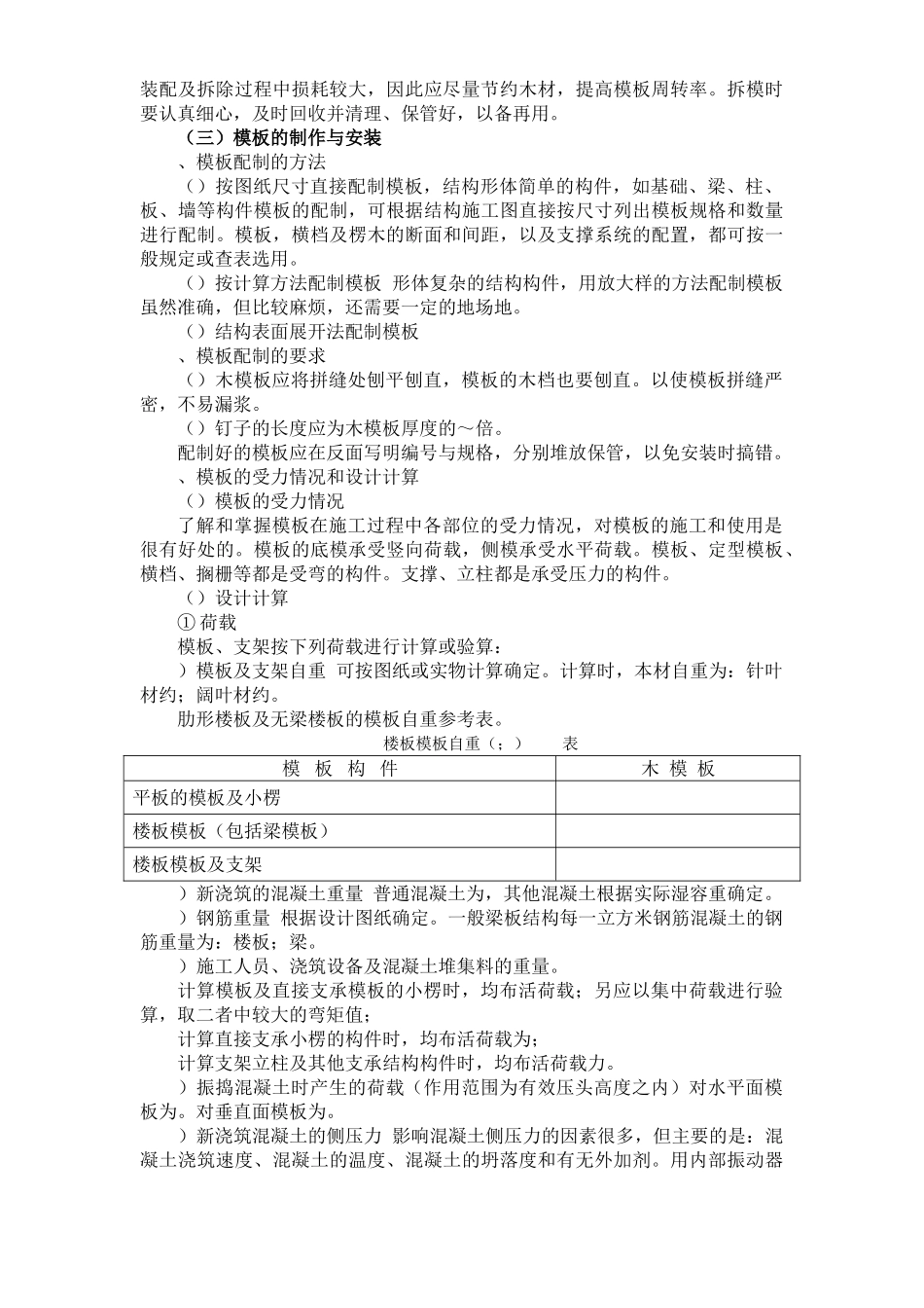 公寓楼和排别墅模板工程施工方案(DOC11页)_第2页