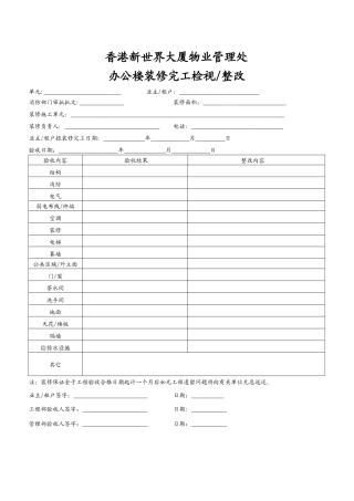 香港新世界大厦物业管理处