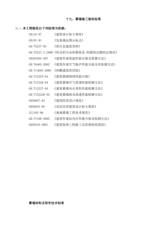 19幕墙施工验收标准