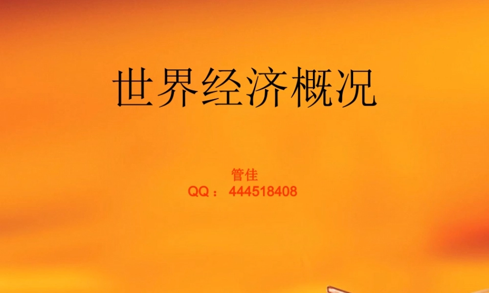 《世界经济概况》