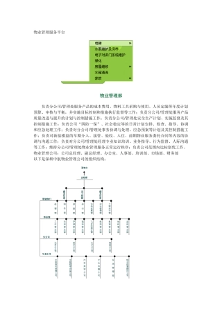 物业公司组织结构