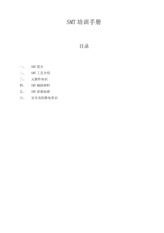 SMT培训手册