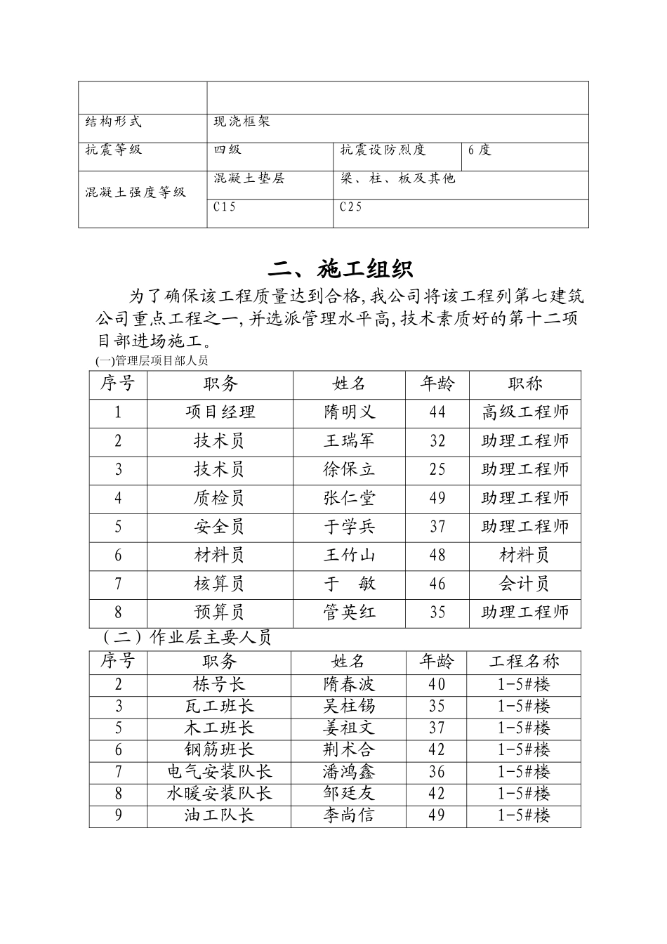 社会主义新农村住宅楼施工组织设计(DOC78页)_第3页