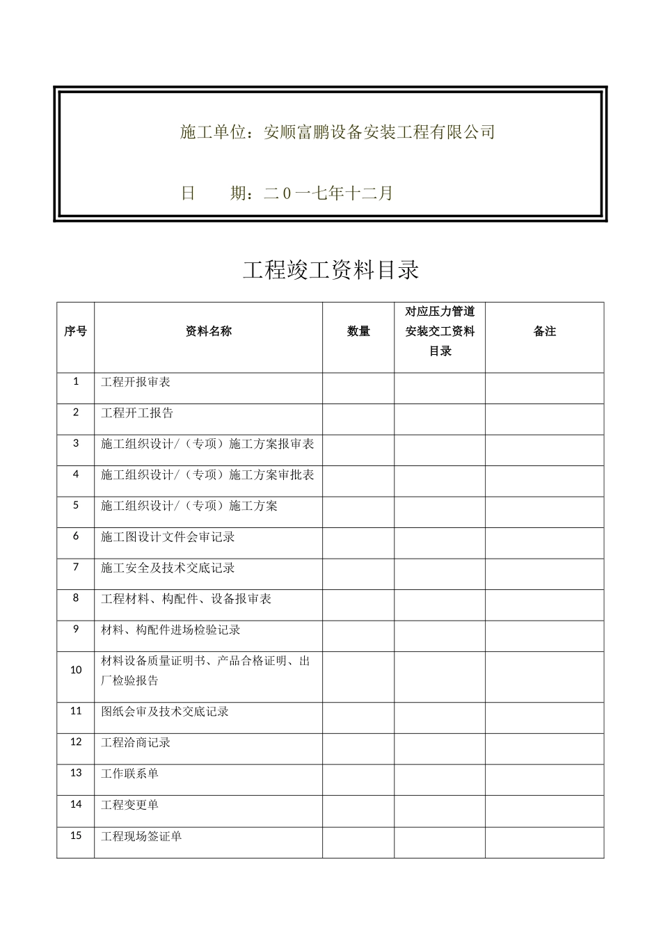 锅炉安装工程资料(DOC60页)_第2页