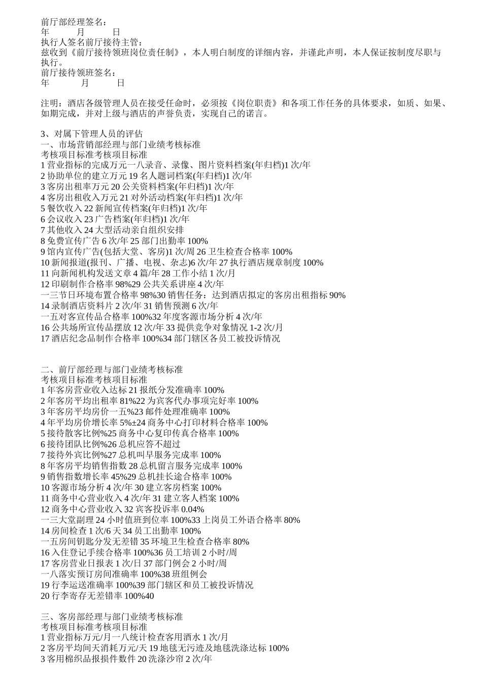 某市温泉大酒店全套岗位流程手册_第3页